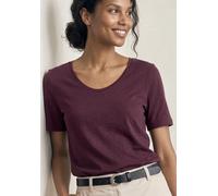 Street One Frauen Basic T-Shirt aus Jersey in Rot, Gr: 40