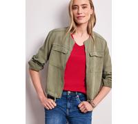 T-Shirt STREET ONE "Style Palmira", Damen, Gr. 34, salsa rot, Jersey, Obermaterial: 50% Baumwolle, 50% Modal. Futter: 100% Baumwolle, slim fit hüftlang, V-Ausschnitt, abgesteppte Kante, Shirts T-Shirt