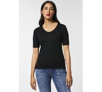 Street One Damen Palmira T-Shirt, Black (Schwarz), 46