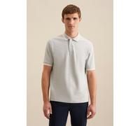 T-Shirt SEIDENSTICKER "Regular", Herren, Gr. XL, grau, 100% Baumwolle, gestreift, Kurzarm, Shirts, Kurzarm Kragen Streifen platziert (85609465-XL) grau