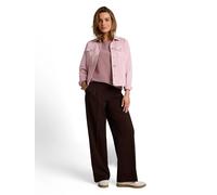 Tom Tailor - Langarmshirt mit Knopf-Details light pink preppy plum stripe - Gr. - S
