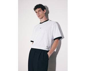 T-Shirt STUDIO SEIDENSTICKER "Studio", Herren, Gr. XL, weiß, 90% Polyester, 10% Elasthan, unifarben, oversize, Rundhals, Shirts T-Shirt, 1/2 Rundhals Uni (15398746-XL) weiß
