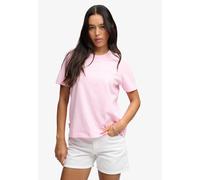 T-Shirt SUPERDRY "Essential Logo Emb Tee", Damen, Gr. XXL, marigold, schwarz, optic, Single Jersey, Obermaterial: 100% Baumwolle, bedruckt, normal, Rundhals, Shirts T-Shirt (56928558-XXL) marigold, sc