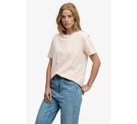 T-Shirt SUPERDRY "SIGNATURE EMB TEE", Damen, Gr. M, rosa (rose blush pink), Single Jersey, Obermaterial: 100% Baumwolle, unifarben, relaxed fit normal, Rundhals, Shirts T-Shirt, Baumwolle, relaxed fit