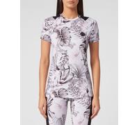 T-Shirt PLEIN SPORT "T-Shirt", Damen, Gr. M, bunt (21, multicolor), Obermaterial: 95% Polyester, 5% Elasthan, Shirts T-Shirt (22809605-M) 21, multicolor