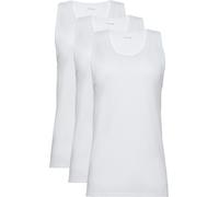 Calvin Klein Herren 3er Pack Tank Tops mit Rundhalsausschnitt, Weiß (White, White, White), 2XL