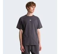 T-Shirt THE NORTH FACE "M ESSENTIAL CENTER LOGO RELAXED SHORT SLEEVE TEE", Herren, Gr. XXL, anthrazit grau, Obermaterial: 100% Baumwolle, normal, Rundhals, Shirts T-Shirt, lockere Passform, Kurzarm, f