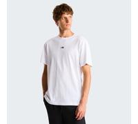T-Shirt THE NORTH FACE "M ESSENTIAL CENTER LOGO RELAXED SHORT SLEEVE TEE", Herren, Gr. XXL, tnf weiß, Obermaterial: 100% Baumwolle, normal, Rundhals, Shirts T-Shirt, lockere Passform, Kurzarm, für Spo