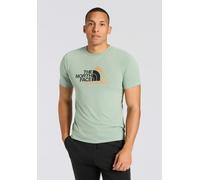 T-Shirt THE NORTH FACE "M MOUNTAIN FOUNDATION SS TEE-GRAPHIC", Herren, Gr. S, slate moss, Obermaterial: 100% Polyester, Shirts T-Shirt, sportlicher Stil, kurze Ärmel, schnelltrocknendes Material (2986