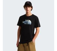 T-Shirt THE NORTH FACE "M MOUNTAIN LINE REGULAR SHORT SLEEVE TEE", Herren, Gr. XXL, tnf schwarz, Obermaterial: 100% Baumwolle, Shirts T-Shirt, normale Passform, Kurzarm, für sportliche Aktivitäten und