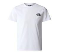 T-Shirt THE NORTH FACE "TEEN SIMPLE DOME REGULAR SS TEE", Mädchen, Gr. S (128/134), weiß (tnf weiß), Jersey, Obermaterial: 60% Baumwolle, 40% Polyester, unifarben, Rundhals, abgesteppt, Shirts T-Shirt