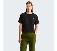 T-Shirt THE NORTH FACE "W EVOLUTION SIMPLE DOME CROP RLX SS TEE", Damen, Gr. XXL, tnf schwarz, Obermaterial: 100% Baumwolle, Shirts T-Shirt, sportlicher Stil, kurzer und relaxter Schnitt, aus Poly-Bau