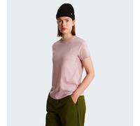 T-Shirt THE NORTH FACE "W EVOLUTION SIMPLE DOME SLM SHORT SLEEVE", Damen, Gr. M, metal pink, Obermaterial: 100% Baumwolle, Shirts T-Shirt, schmaler Schnitt, Kurzarm, für Wandern und Outdoor-Aktivitäte