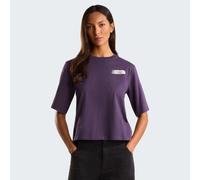 T-Shirt THE NORTH FACE "W RETRO TRAIL BOXY SS TEE-GRAPHIC", Damen, Gr. L, endless dusk, Obermaterial: 100% Baumwolle, normal, Rundhals, Shirts T-Shirt (88798568-L) endless dusk