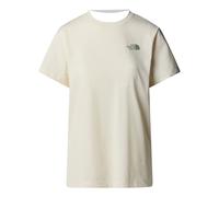 T-Shirt THE NORTH FACE "W SS BOX NSE RELAXED TEE", Damen, Gr. L, weiß dune, slate moss, Obermaterial: 100% Baumwolle, Shirts T-Shirt (24805626-L) weiß dune, slate moss