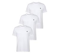 T-Shirt TIMBERLAND "DUNSTAN RIVER 3xPack Tee", Herren, Gr. M, weiß, Obermaterial: 100% Baumwolle, casual, Kurzarm, Shirts (87330609-M) weiß