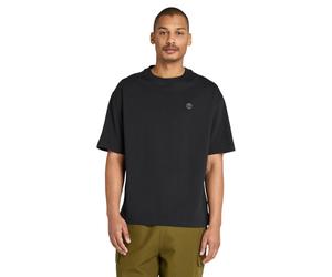 T-Shirt TIMBERLAND "DUNSTAN RIVER Short Sleeve Tee", Herren, Gr. L, schwarz, Obermaterial: 100% Baumwolle, Rundhals, Shirts T-Shirt, mit aufgesticktem Logo, Kurzarm-Design, aus Baumwolle (19289920-L) 