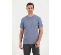 T-Shirt TIMBERLAND "DUNSTAN RIVER Short Sleeve Tee", Herren, Gr. XL, blau (stone wash), Single Jersey, Obermaterial: 100% Baumwolle, Rundhals, Shirts T-Shirt, mit Logostickerei, aus Baumwolle (7361193