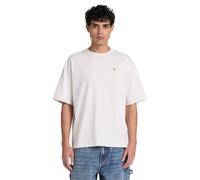 T-Shirt TIMBERLAND "DUNSTAN RIVER - SS Tee (Relaxed)", Herren, Gr. XXL, beige (lght oatml hthr), Jersey, Obermaterial: 100% Baumwolle, normal, Rundhals, Shirts T-Shirt, mit Rundhalsausschnitt, aus Bau