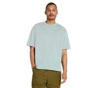 T-Shirt TIMBERLAND "HAMPTHON Tonal Stack Logo Tee", Herren, Gr. XXL, silber (silber blau), Obermaterial: 100% Baumwolle, Rundhals, Shirts T-Shirt (19087162-XXL) silber blau