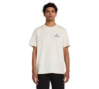 T-Shirt TIMBERLAND "Illustrated Tree Logo Back Graphic", Herren, Gr. M, vintage weiß, Obermaterial: 100% Baumwolle, Shirts T-Shirt, mit Baumwolle, Kurzarmdesign (30471130-M) vintage weiß
