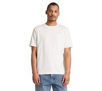 T-Shirt TIMBERLAND "Silicon Badge SS Tee", Herren, Gr. M, weiß (vintage weiß), Obermaterial: 100% Baumwolle, Shirts T-Shirt, aus Baumwolle, in den Größen S bis XXXL (82625448-M) vintage weiß