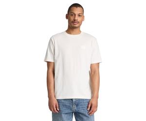 T-Shirt TIMBERLAND "Silicon Badge SS Tee", Herren, Gr. M, weiß (vintage weiß), Obermaterial: 100% Baumwolle, Shirts T-Shirt, aus Baumwolle, in den Größen S bis XXXL (82625448-M) vintage weiß