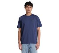 Timberland Mens Silicon Badge Short Sleeve Tee naval academy S