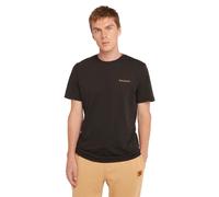 T-Shirt TIMBERLAND "Small Linear Logo Print Tee", Jungen, Gr. L, schwarz, Jersey, Obermaterial: 100% Baumwolle, unifarben, Rundhals, Shirts T-Shirt (87200468-L) schwarz
