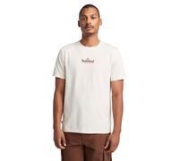 T-Shirt TIMBERLAND "Washed Back On the Road Graphic Te", Herren, Gr. M, weiß (vintage weiß), Obermaterial: 100% Baumwolle, Shirts T-Shirt, Kurzarm, aus Baumwolle, auch in großen Größen (99876305-M) vi