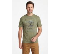 Timberland - Water Stack Logo S/S Tee - T-Shirt, Gr. XL, beige (Sage)