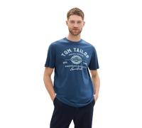 TOM TAILOR - T-Shirt mit Logo Print nighttime blue XXXL