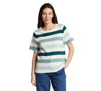 Tom Tailor Relaxed Fit T-Shirt aus reiner Baumwolle in Mint, Größe L