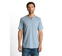 T-Shirt TOM TAILOR, Damen, Gr. M, spring blau fine stripe, Single Jersey, Obermaterial: 60% Baumwolle, 40% Polyester, gestreift, regular fit normal, Rundhals, gerader Abschluss, Shirts T-Shirt, mit Sc