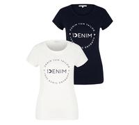 TOM TAILOR DENIM - T-Shirts im Doppelpack sky captain blue S