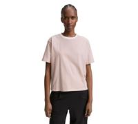 T-Shirt TOM TAILOR DENIM, Damen, Gr. S (36), weiß (dusty rose weiß stripe), Single Jersey, Obermaterial: 100% Baumwolle, gestreift, regular fit normal, Rundhals, gerader Abschluss, Shirts T-Shirt, mit