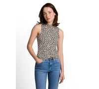Tom Tailor Denim Slim Fit Blusentop aus Viskose-Mix in Beige, Größe S