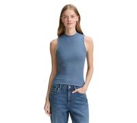 TOM TAILOR Denim Damen 1043074 Top, 28969-Dusty Denim Blue, XXL