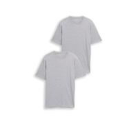 T-Shirt TOM TAILOR, Herren, Gr. 3XL, light stone grau melange, Single Jersey, Obermaterial: 60% Baumwolle, 40% Polyester, meliert, regular fit taillenbedeckt, Rundhals, gerader Abschluss, Shirts T-Shi