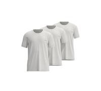 TOM TAILOR Herren T-Shirt, 3er Pack - Rundhals, Kurzarm, Single Jersey, Baumwolle, einfarbig Weiß L