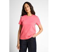 T-Shirt TOM TAILOR "Regular", Damen, Gr. 3XL, soft coral pink, Single Jersey, Obermaterial: 100% Baumwolle, unifarben, regular fit normal, Rundhals, gerader Abschluss, Shirts T-Shirt (76110300-XXXL) s
