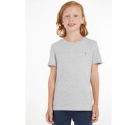 Tommy Hilfiger Jungen T-Shirt Kurzarm Rundhalsausschnitt, Grau (Grey Heather), 16 Jahre