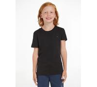 T-Shirt TOMMY HILFIGER "BOYS BASIC CN KNIT", Jungen, Gr. 5/110, grau (anthrazit), Obermaterial: 100% Baumwolle, Basic, Basic schmal, Rundhals, Shirts T-Shirt, Kinder Kids Junior MiniMe,für Jungen (627