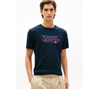 Tommy Hilfiger Brand Love Big Text Kurzarm-t-shirt XL Desert Sky