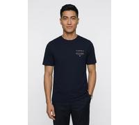 T-Shirt TOMMY HILFIGER "BRAND LOVE LEFT CHEST RWB TEE", Herren, Gr. XL, desert sky, Single Jersey, Obermaterial: 100% Baumwolle, regular fit, Rundhals, Shirts T-Shirt, regular fit, Rundhals (63077211-