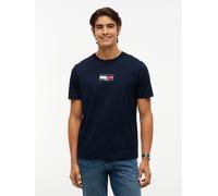 T-Shirt TOMMY HILFIGER "BRAND LOVE SMALL FLAG", Herren, Gr. XXL, blau (navy blau), Jersey, Obermaterial: 100% Baumwolle, regular fit normal, Rundhals, Shirts T-Shirt, regular fit, Baumwolljersey (5709