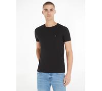 Tommy Hilfiger Herren T-Shirt Kurzarm Core Stretch Slim Fit, Schwarz (Black), XXL