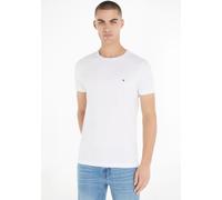 Tommy Hilfiger Herren T-Shirt Core Stretch Slim Fit Kurzarm Weiß XL