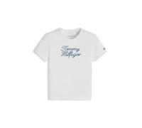 T-Shirt TOMMY HILFIGER, Jungen, Gr. 62, weiß, Jersey, Obermaterial: 93% Baumwolle, 7% Elasthan, unifarben, regular fit normal, Rundhals, eingesetzt abgesteppte Kante, Shirts T-Shirt, für Babys (920209