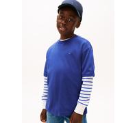 Tommy Hilfiger Boy's Essential Archive Fit Tee SS KB0KB09646 Other Tops, Blau (Majesty Blue), 12 Monate, Blau (Majesty Blue), 12 Monate